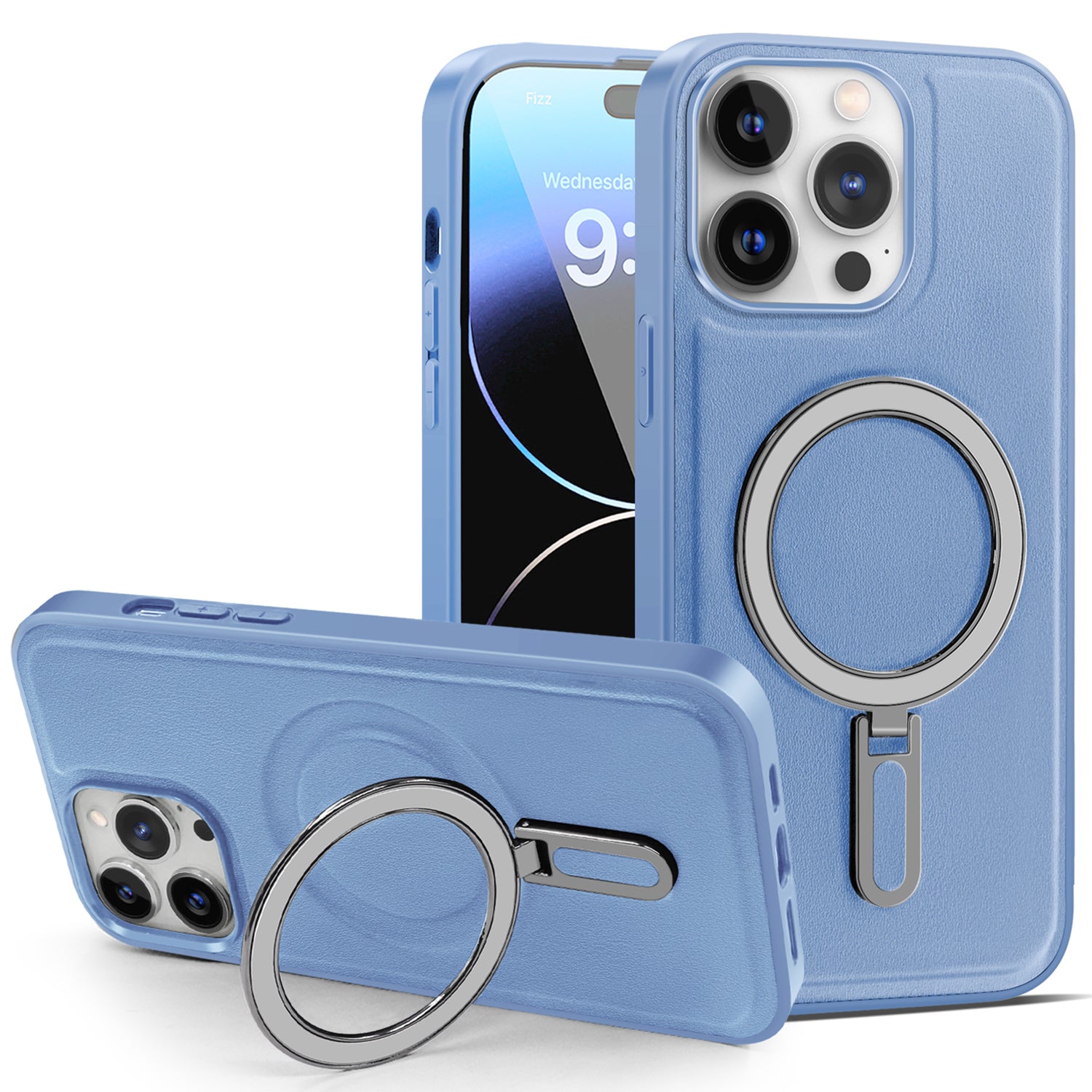 For iPhone 14 Pro Max Kickstand Phone Case Cover Anti-Scratch PU Leather Coated PC TPU Magnetic Cover For iPhone 14 Pro Max Kickstand Phone Case Cover Anti-Scratch PU Leather Coated PC TPU Magnetic Cover